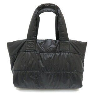 CHANEL Coco Cocoon Quilted Tote Bag Black